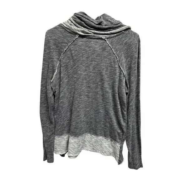 FP‎ Beach FREE PEOPLE Cocoon Cowl Neck One Body Pullover Top M/L Charcoal Grayh - Picture 7 of 9